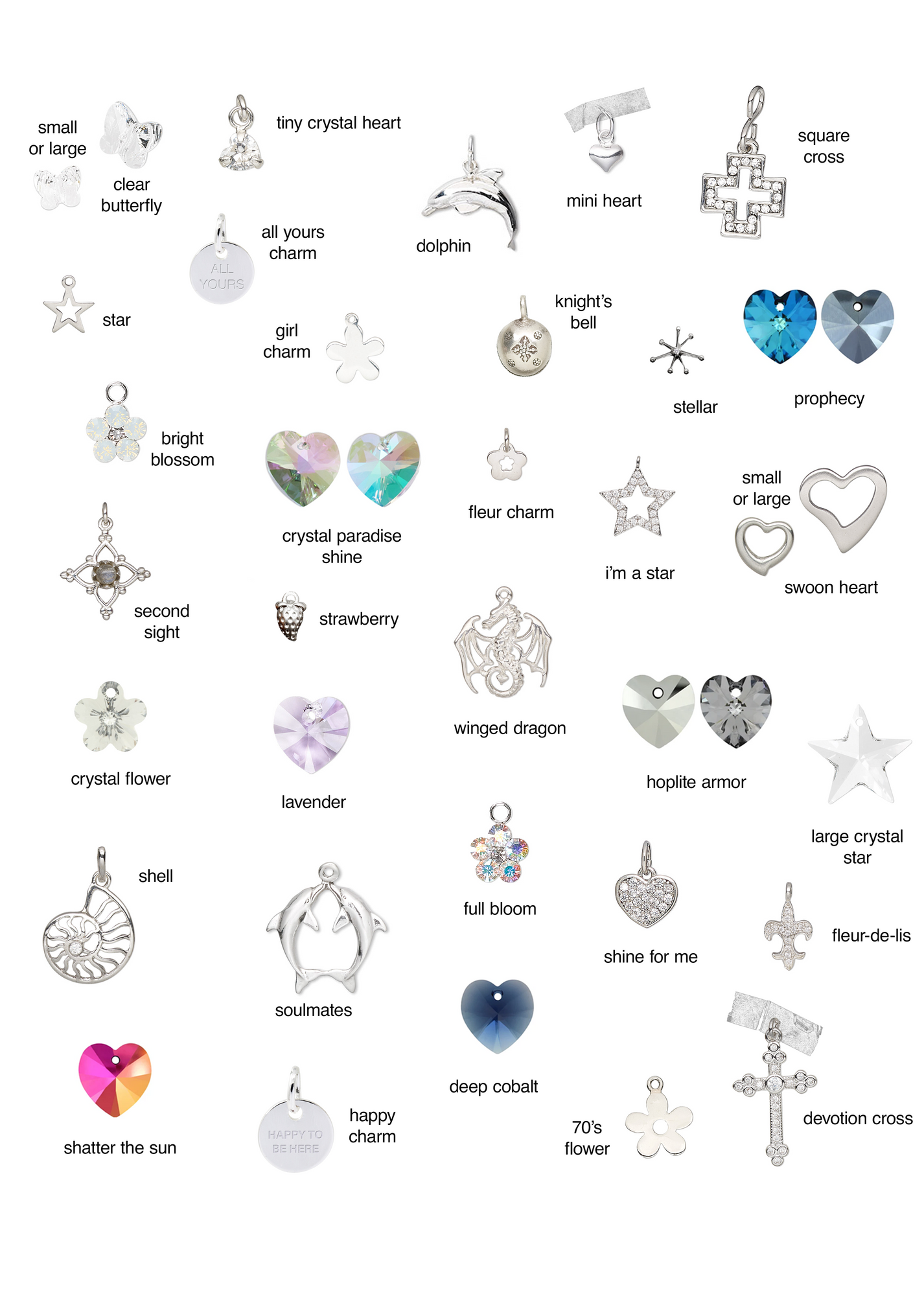 CHARM NECKLACE - DESIGN YOUR OWN - happytobehere